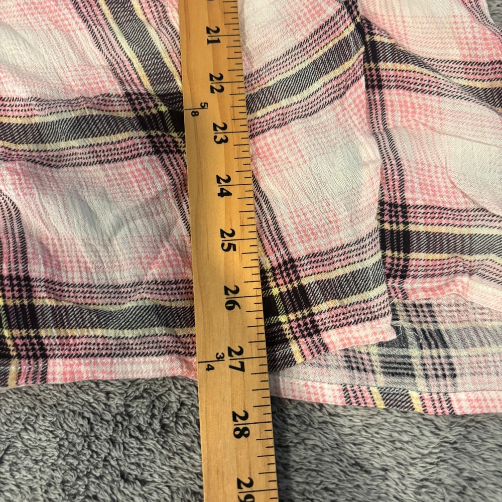 Torrid Women Kimono Cardigan 1X Plaid Casual Coastal Cowgirl Beachy Boho 21296 - Picture 4 of 10